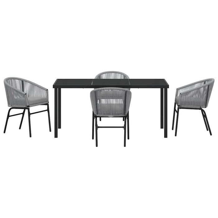 Set de masă pentru grădină 5 pcs Antracit - WALTI WALTI