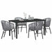 Set de masă pentru grădină 5 pcs Antracit - WALTI WALTI