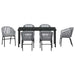 Set de masă pentru grădină 7 pcs Antracit - WALTI WALTI