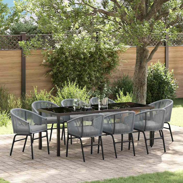 Set de masă pentru grădină 9 pcs Antracit - WALTI WALTI