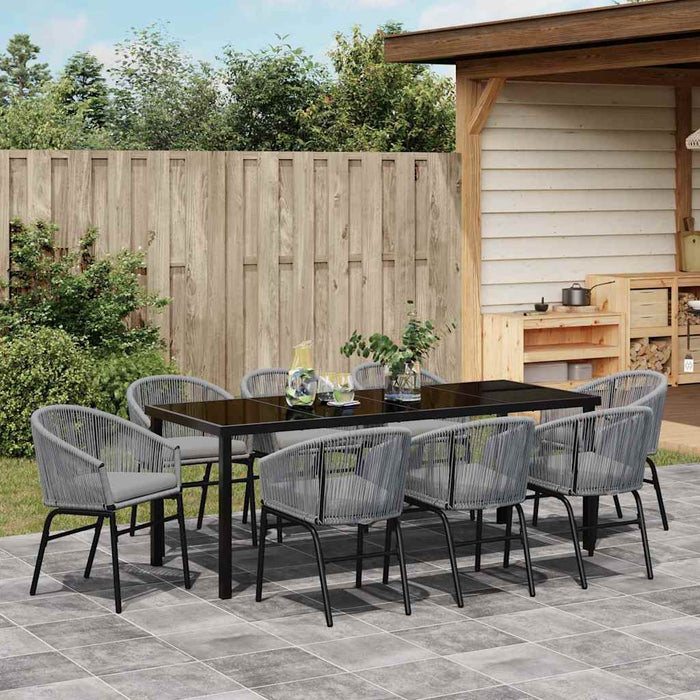 Set de masă pentru grădină 9 pcs Antracit - WALTI WALTI