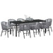 Set de masă pentru grădină 9 pcs Antracit - WALTI WALTI