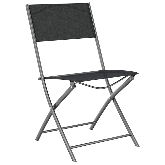 Set de masă pentru grădină 7 pcs Negru - WALTI WALTI