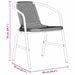 Set de masă pentru grădină 5 pcs Negru Rattan poli - WALTI WALTI