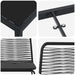 Set de masă pentru grădină 7 pcs Negru - WALTI WALTI
