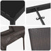 Set de masă pentru grădină 7 pcs Maro Oțel vopsit electrostatic - WALTI WALTI