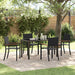 Set de masă pentru grădină 5 pcs Negru Rattan poli - WALTI WALTI