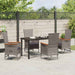 Scaune de Exterior 5 pcs Gri Gri închis 140 x 70 x 73 cm - WALTI WALTI