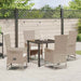 Set de Scaune de Exterior cu pernă 5 pcs Bej 80 x 80 x 73 cm - WALTI WALTI