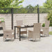 Set de scaune de exterior cu pernă 5 pcs Beige, Alb crem - WALTI WALTI