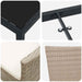 Set de masă pentru grădină cu pernă 7 pcs Bej poliratan - WALTI WALTI