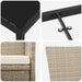 Set de scaune de grădină reclinabile 5 pcs Bej 140 x 70 x 73 cm - WALTI WALTI