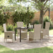 Set de scaune de grădină reclinabile 5 pcs Bej 140 x 70 x 73 cm - WALTI WALTI