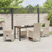 Set de scaune de grădină reclinabile 5 pcs Bej 140 x 70 x 73 cm - WALTI WALTI