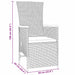 Set de scaune de grădină reclinabile 5 pcs Bej 140 x 70 x 73 cm - WALTI WALTI