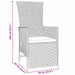 Set de masă pentru grădină cu pernă 7 pcs Bej poliratan - WALTI WALTI