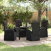 Scaune de grădină reclinabile 5 pcs Negru 140 x 70 x 73 cm - WALTI WALTI