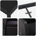 Set de masă pentru grădină cu pernă 7 pcs Negru poliratan - WALTI WALTI