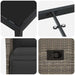 Set de masă pentru grădină cu pernă 7 pcs Gri poliratan - WALTI WALTI