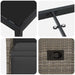 Set de masă pentru grădină cu pernă 9 pcs Gri poliratan - WALTI WALTI