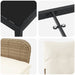 Set de masă pentru grădină cu pernă 3 pcs Bej Rattan poli - WALTI WALTI
