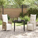 Set de masă pentru grădină cu pernă 3 pcs Bej Rattan poli - WALTI WALTI