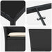 Set de masă pentru grădină cu pernă 7 pcs Negru poliratan - WALTI WALTI