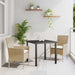 Set de dining pentru grădină , 3 piese, cu perne, din rattan poliester, bej - WALTI WALTI