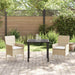 Set de dining pentru grădină , 3 piese, cu perne, din rattan poliester, bej - WALTI WALTI