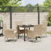 Set de dining pentru grădină , 5 piese, cu perne, bej, din rattan poliester - WALTI WALTI