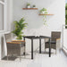 Set de masă pentru grădină cu pernă 3 pcs Gri Rattan poli - WALTI WALTI