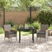 Set de masă pentru grădină cu pernă 3 pcs Gri Rattan poli - WALTI WALTI