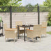 Set de masă pentru grădină cu pernă 5 pcs Bej Rattan poli - WALTI WALTI
