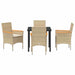 Set de masă pentru grădină cu pernă 5 pcs Bej Rattan poli - WALTI WALTI