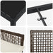 Set de masă pentru grădină cu pernă 9 pcs Maro poliratan - WALTI WALTI