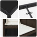 Set de masă pentru grădină cu pernă 9 pcs Maro poliratan - WALTI WALTI