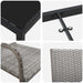 Set de masă pentru grădină cu pernă 7 pcs Gri poliratan - WALTI WALTI