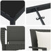 Set de masă pentru grădină cu pernă 5 pcs Negru Rattan poli - WALTI WALTI