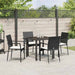 Set de dining pentru grădină 5 pcs Negru 80 x 80 x 73 cm - WALTI WALTI