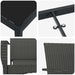 Set de masă pentru grădină cu pernă 7 pcs Negru poliratan - WALTI WALTI