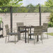 Set de scaune de grădină 4 cu pernă 5 pcs Gri 80 x 80 x 73 cm - WALTI WALTI