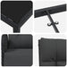Set de masă pentru grădină cu pernă 7 pcs Negru poliratan - WALTI WALTI