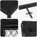Set de masă pentru grădină cu pernă 9 pcs Negru poliratan - WALTI WALTI