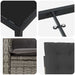 Set de masă pentru grădină cu pernă 9 pcs Gri poliratan - WALTI WALTI