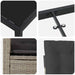 Set de masă pentru grădină cu pernă 5 pcs Gri deschis poliratan - WALTI WALTI
