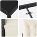 Set de masă pentru grădină cu pernă 7 pcs Negru poliratan - WALTI WALTI