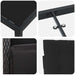 Set de masă pentru grădină cu pernă 7 pcs Negru poliratan - WALTI WALTI