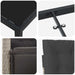 Set de masă pentru grădină cu pernă 7 pcs Gri deschis poliratan - WALTI WALTI