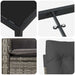 Set de masă pentru grădină cu pernă 9 pcs Gri poliratan - WALTI WALTI