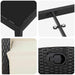Set de masă pentru grădină cu pernă 7 pcs Negru poliratan - WALTI WALTI